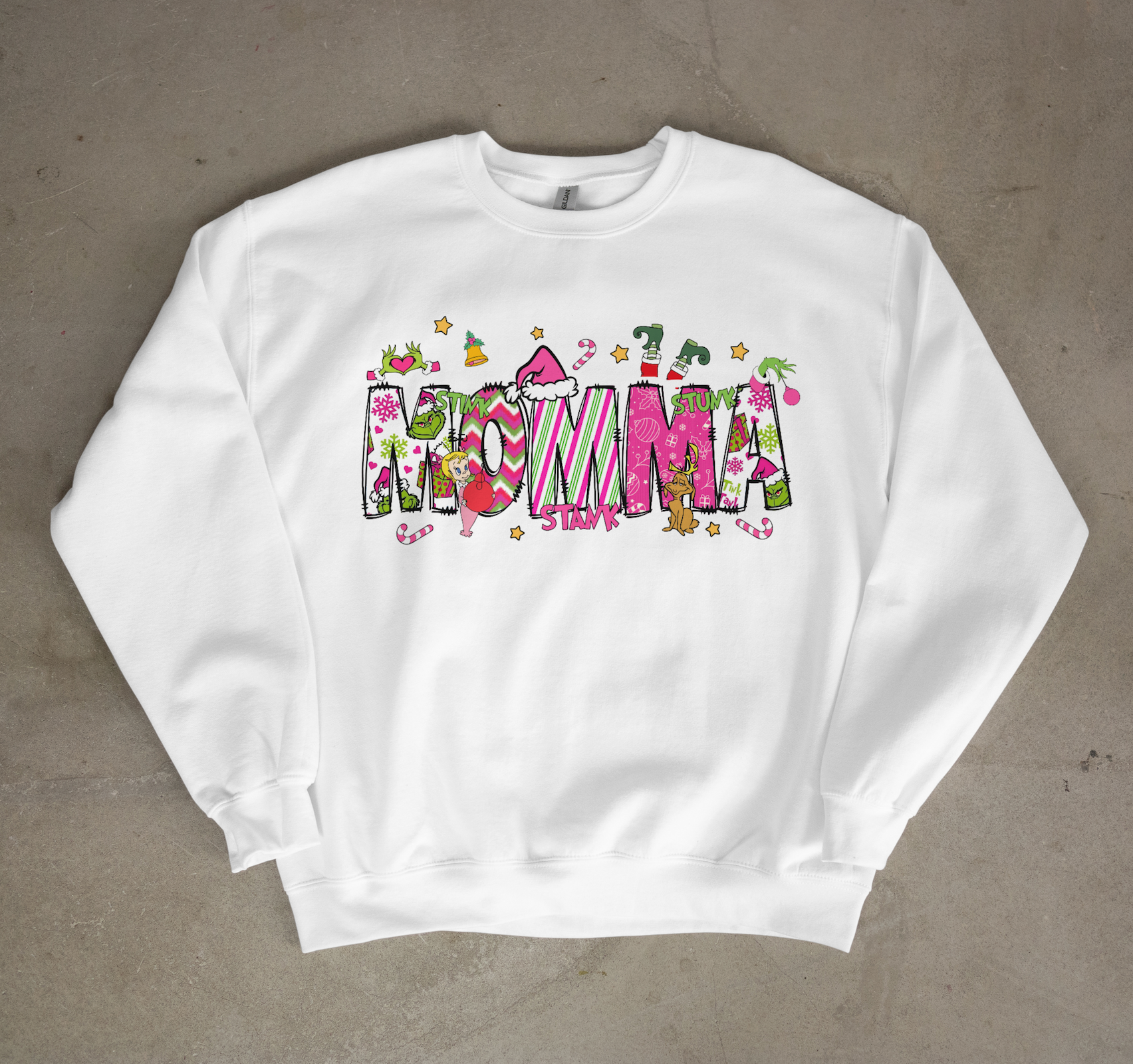 Grinch Sweatshirt-Customizable (crewneck)