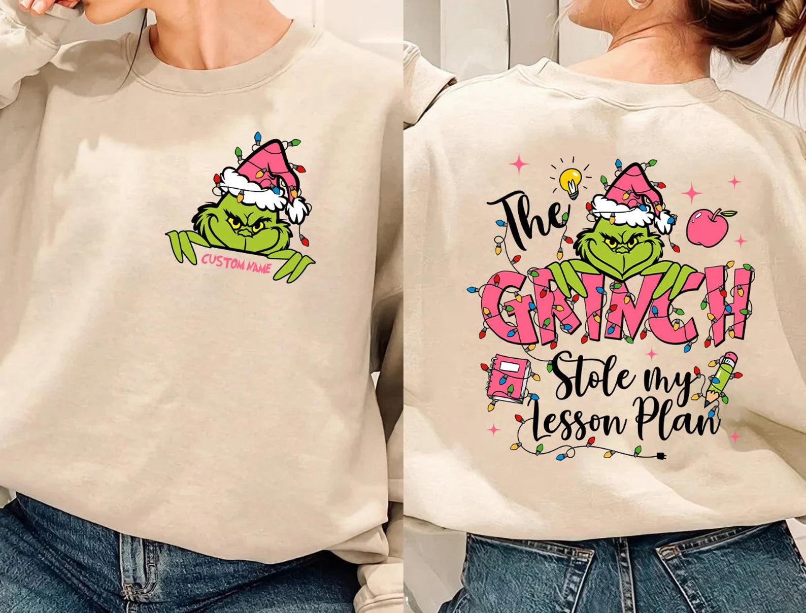 Grinch Stole Lesson plans-sweatshirt